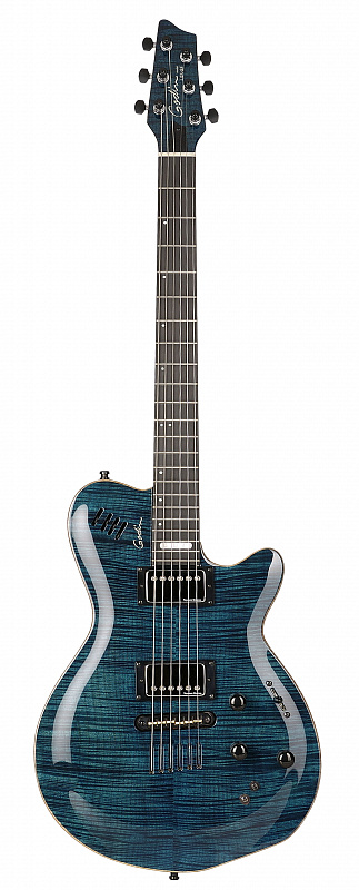 Электроакустическая гитара Godin LGX SA Trans Blue Flame 3A в магазине Music-Hummer