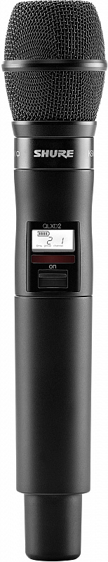SHURE QLXD2/KSM9 K51 606 - 670 MHz ручной передатчик серии QLXD с капсюлем микрофона KSM9 в магазине Music-Hummer