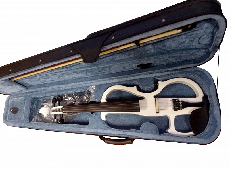 Белая электроскрипка Violin 5K 4/4   в магазине Music-Hummer