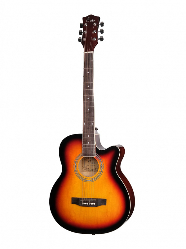 Акустическая гитара Foix FFG-1039SB, санберст, с вырезом в магазине Music-Hummer