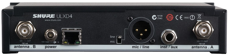 SHURE ULXD14E/SM35-K51 606-670 MHz цифровая инструментальная радиосистема с портативным передатчиком ULXD1 и головным микрофоном в магазине Music-Hummer