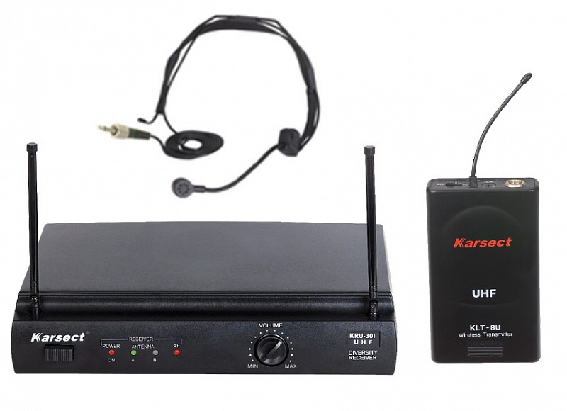 KARSECT KRU301/HT-1A Радиосистема с головным микрофоном в магазине Music-Hummer