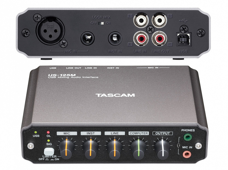 TASCAM US-125M USB интерфейс в магазине Music-Hummer