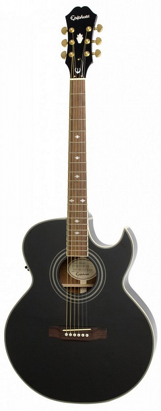 Электроакустическая гитара EPIPHONE PR-5E EBONY GOLD HDWE (w/ Shadow Preamp) в магазине Music-Hummer