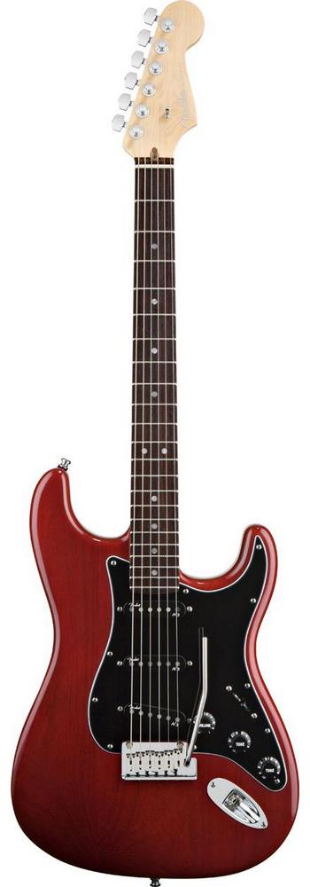 Электрогитара FENDER AMERICAN STANDARD HAND STAINED ASH STRATOCASTER RW WINE RED
