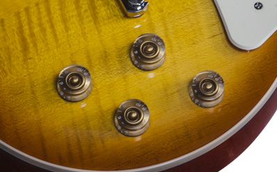 Фото GIBSONLP Traditional Premium Finish 2016 T Light Burst электрогитара, цвет - светлый санбёрст, Премиум отделка, фурнитура - хром