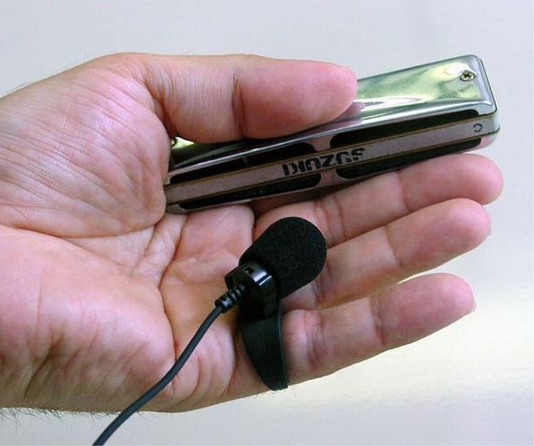 Микрофон для губной гармошки Suzuki MS-100 с предусилением. в магазине Music-Hummer