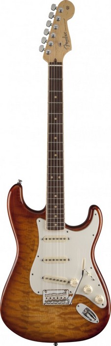 Фото Электрогитара FENDER SELECT STRATOCASTER EXOTIC MAPLE QUILT