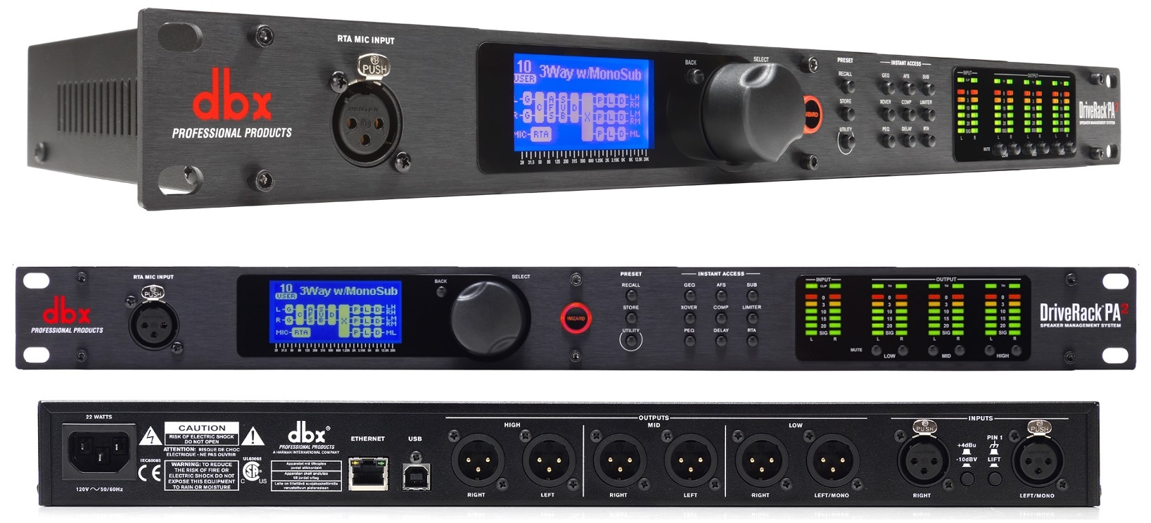 Спикер-процессор DBX DriveRack PA2 купить в Москве, цена 99 990