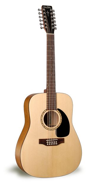 Фото Simon & Patrick WOODLAND 12 SPRUCE A3T+Кейс  12-струнная электроакустическая гитара Dreadnought