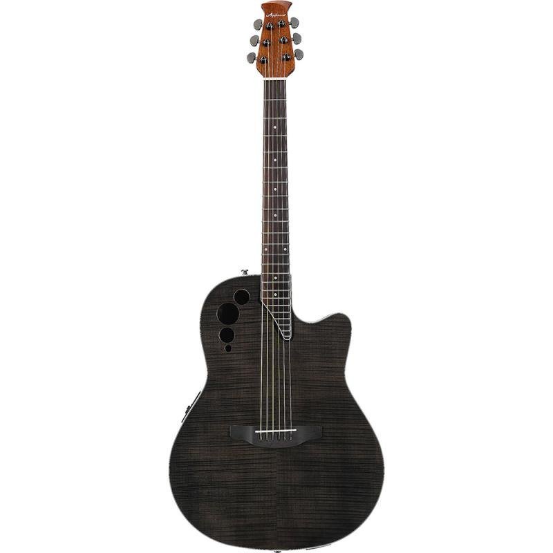 Фото APPLAUSE AE44IIP-TBKF Elite Mid Cutaway Trans Black Flame 