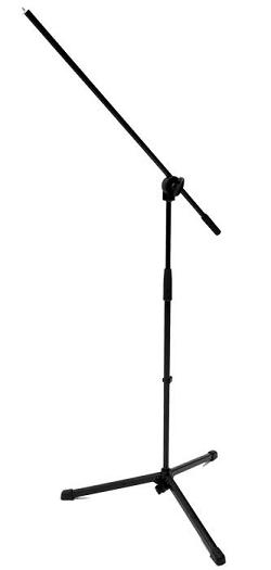 K&M 25400-300-55  стойка микрофонная журавль, чёрная, сталь,  8шт в коробке в магазине Music-Hummer