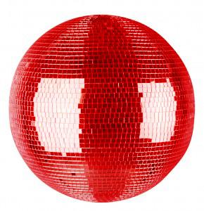 Красный зеркальный шар PSL MB30-SC-R в магазине Music-Hummer