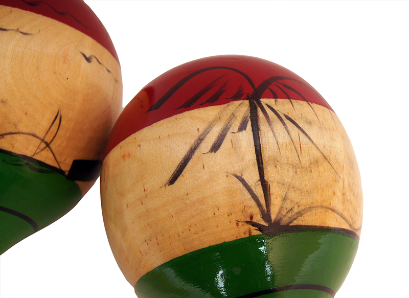 Деревянные маракасы с пальмами Fleet FLT-MA1750-2 в магазине Music-Hummer