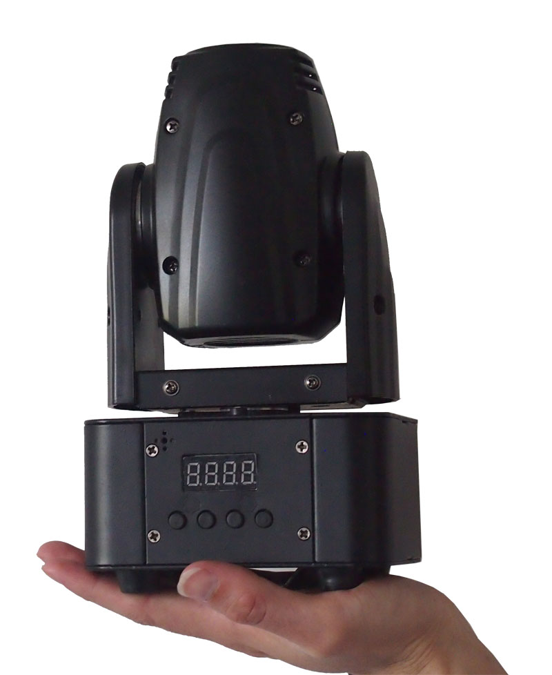 Flash LED MOVING HEAD BEAM RGBW 10 W компактная вращающаяся голова, типа Beam.