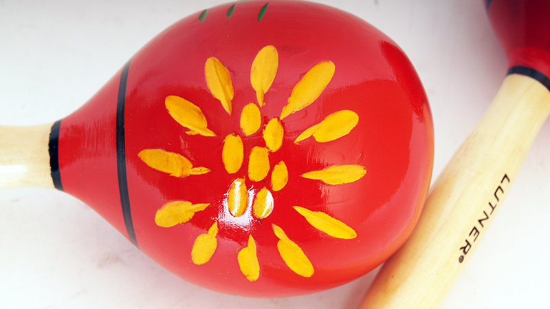 Фото Деревянные маракасы с узорами Fleet FLT-MA1750-1