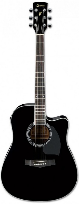 Фото Электроакустическая гитара IBANEZ PF15ECE-BK