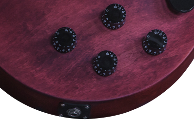 Фото GIBSON LP Studio Faded 2016 T Worn Cherry электрогитара, цвет - вишневый, фурнитура - хром