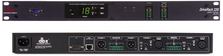Системный контроллер громкоговорителей DBX DriveRack 220i в магазине Music-Hummer