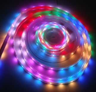 Фото AstraLight ST-SMD-D5050-RGB1809-SR  светодиодн. лента, Digital Light Flex, 12 V/ DC, 30 led/ m, 9W/ m, IP67