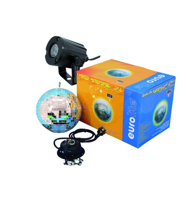 Фото EUROLITE Mirror Ball 20 cm SET LED 6000K 