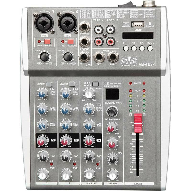 Фото Микшерный пульт аналоговый SVS Audiotechnik AM-4 DSP