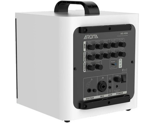 Фото Комбоусилитель для акустической гитары AROMA AG-40A WH