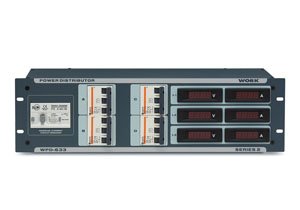 Фото Work WPD 633  сетевой распределитель, вход CEE 3х63A/ 400V вых. 4 CEE 3x32A/ 400V, индикация V/ A