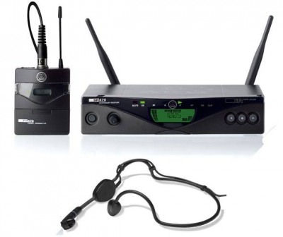 AKG WMS470 SPORTS SET BD1 (650-680) - радиосистема с портативным передатчиком + микрофон с оголовьем C544L в магазине Music-Hummer