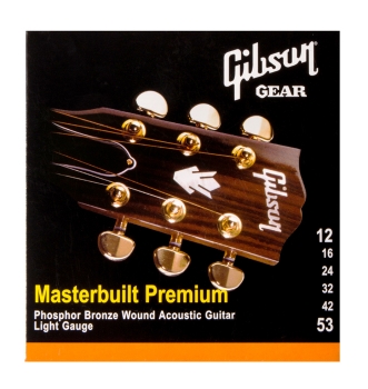 GIBSON SAG-MB12 MASTERBUILT PHOSPHOR BR .012-.052 струны для акустической гитары в магазине Music-Hummer