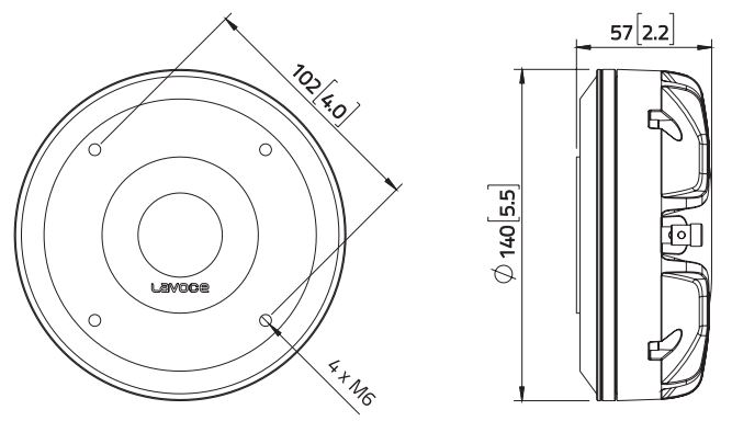 Фото Драйвер ВЧ Lavoce DN14.40T компрессионный 260 Вт 8 Ом
