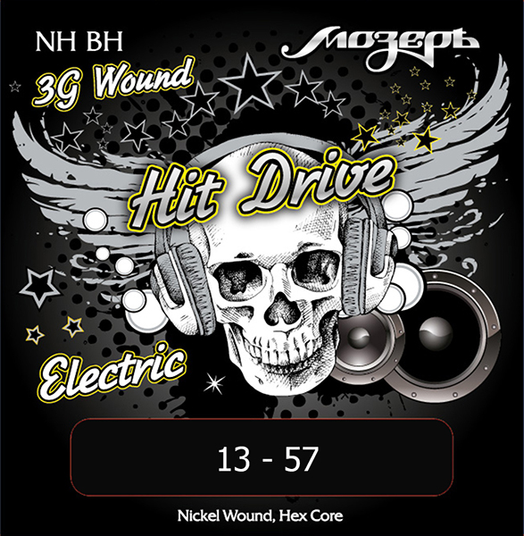 Фото Комплект струн для электрогитары Мозеръ NH-BH Hit Drive