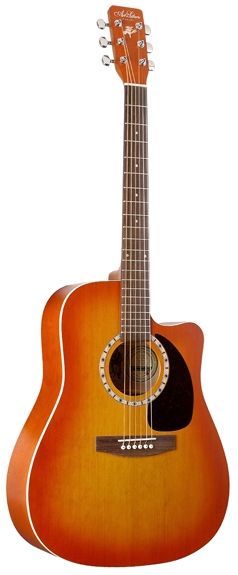 Фото Art & Lutherie CW CEDAR SUNRISE QI+Кейс  электроакустическая гитара Dreadnought, цвет - санбёрст