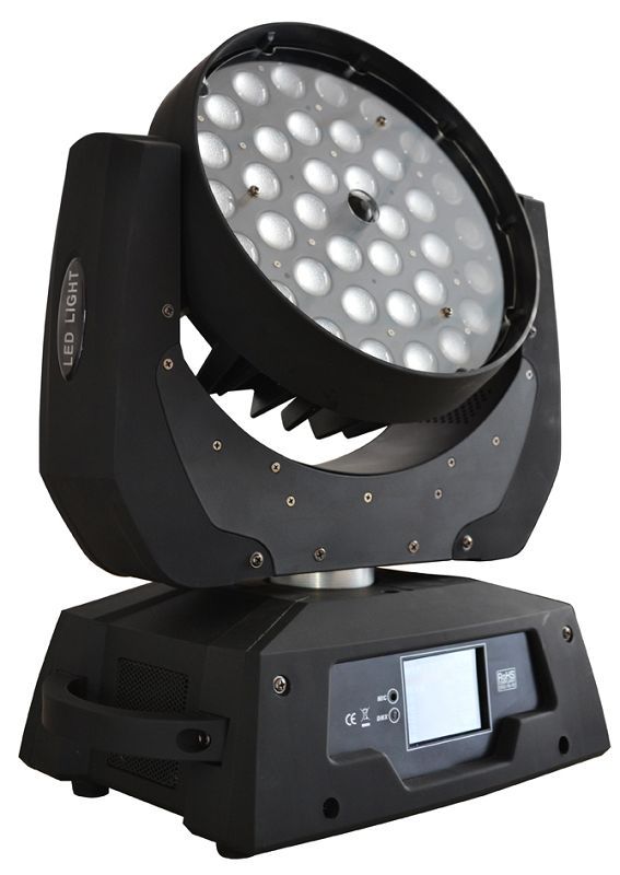 AstraLight LM3610Q  вращающ. голова WASH на LED 36x10W(RGBW), DMX, авторежим.