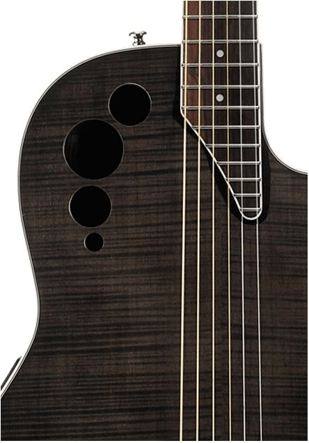 Фото APPLAUSE AE44IIP-TBKF Elite Mid Cutaway Trans Black Flame 
