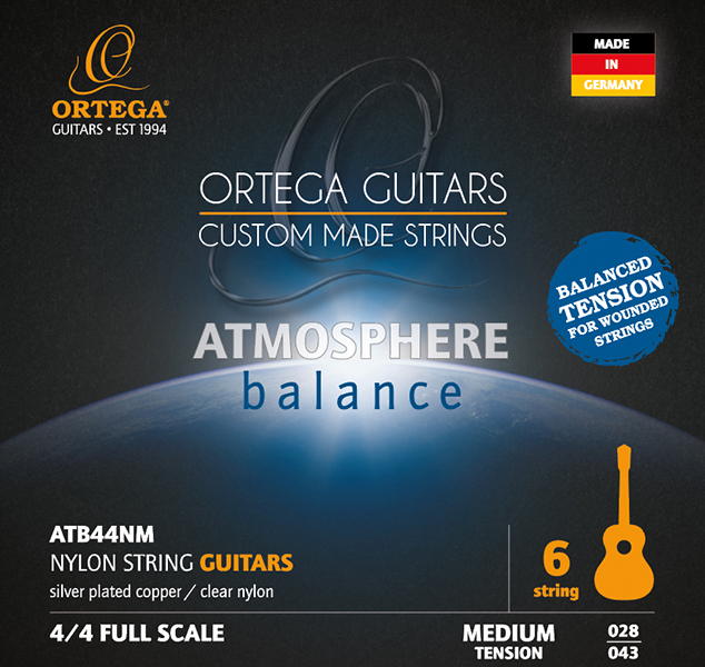 Фото Комплект струн для классической гитары Ortega ATB44NM Atmosphere Balance