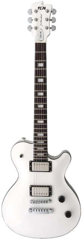 Фото FGN J-Standard Flame JFL-C AW  электрогитара, цвет - белый