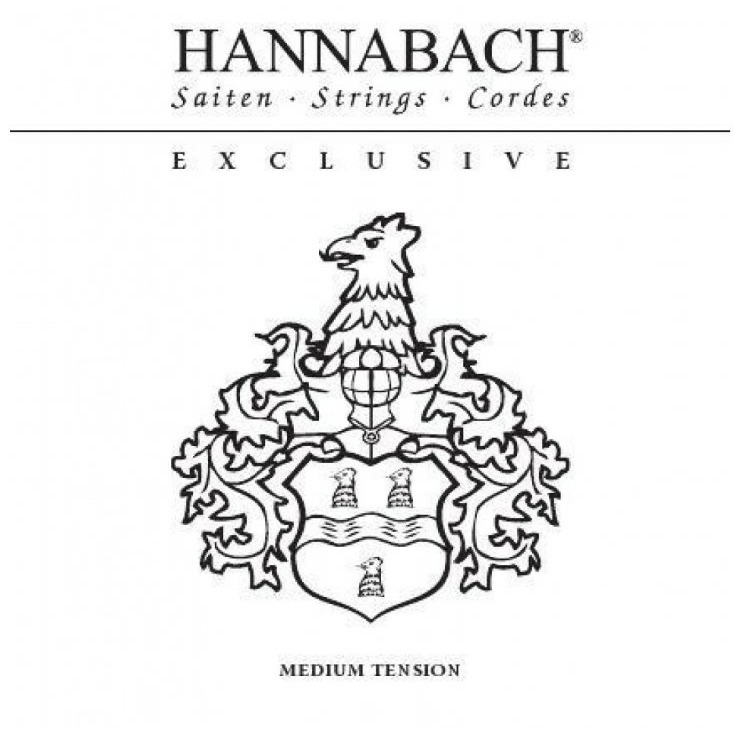 Комплект струн для классической гитары, среднее натяжение Hannabach EXCLMT Exclusive Black в магазине Music-Hummer