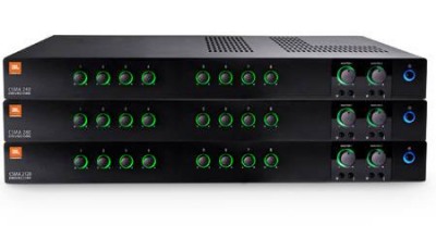 Фото JBL CSMA 2120 Микшер-усилитель 2 мик/лин вх, 6 стереосумм.вх RCA, 2 выход низкоом, 120Вт, 70/100 В