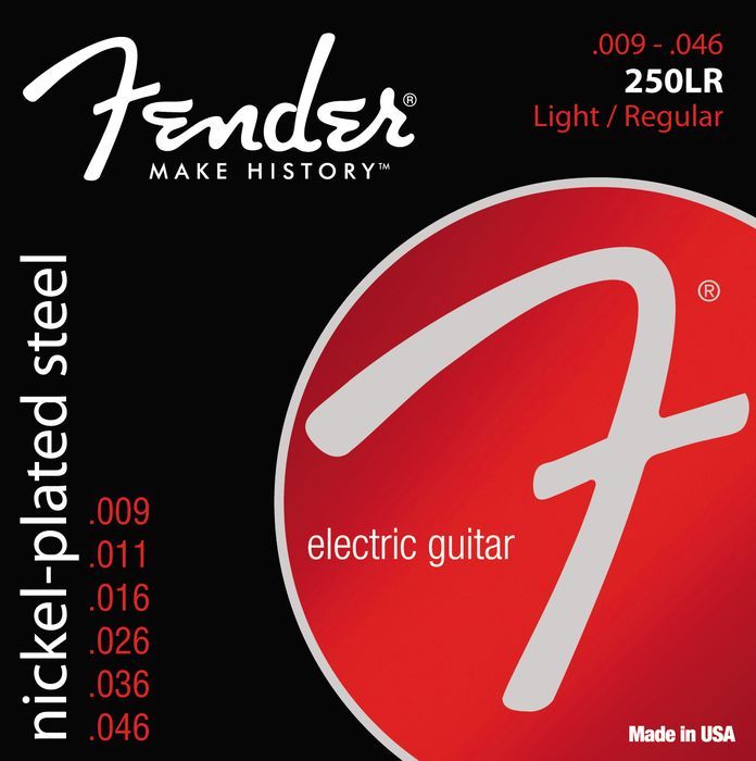 FENDER STRINGS NEW SUPER 250LR NPS BALL END 9-46, струны для электрогитары, стальные с никелевым покрытием в магазине Music-Hummer