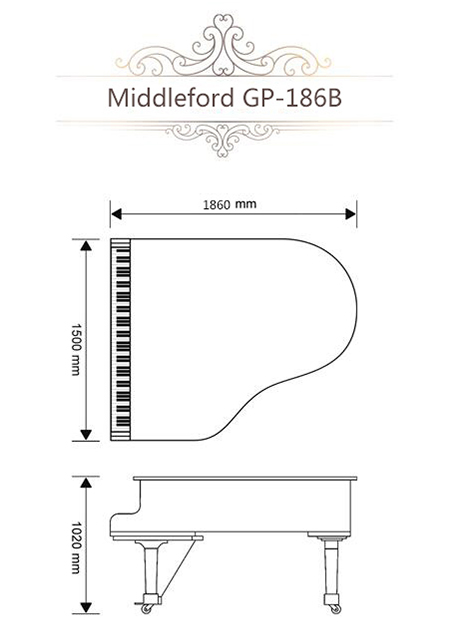 Фото Кабинетный рояль Middleford GP-186B