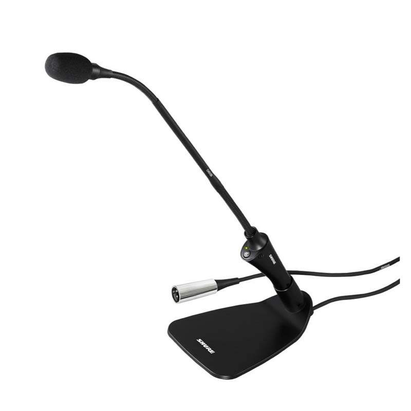 Фото SHURE CVG18S-B/C конденсаторный кардиоидный микрофон на гибком держателе с выключателем, встроенный преамп, черный, длина 45 см.