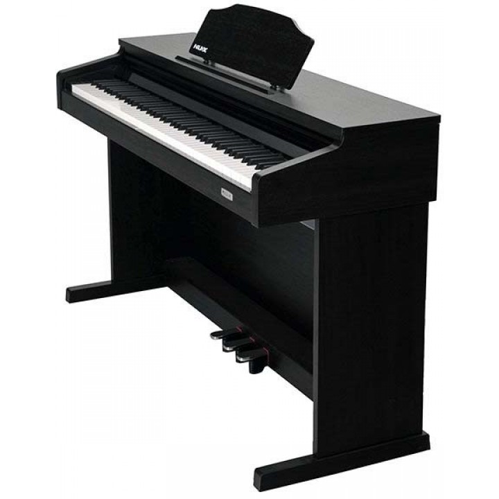 Цифровое пианино на стойке с педалями Nux Cherub WK-520-BROWN, тёмно-коричневое в магазине Music-Hummer