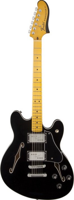 Фото Электрогитара FENDER MODERN PLAYER STARCASTER MN BLK