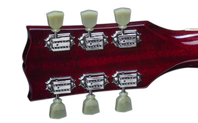 Фото GIBSON LP Traditional Premium Finish 2016 T Wine Red электрогитара, цвет - вишневый, Премиум отделка, фурнитура - хром
