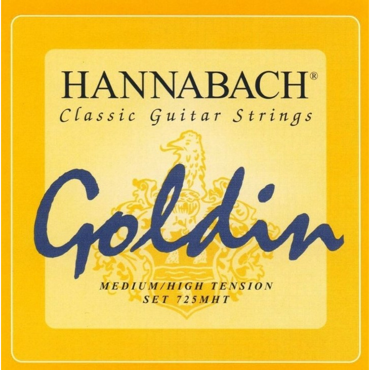 Комплект струн для классической гитары, карбон/голдин Hannabach 725MHT GOLDIN в магазине Music-Hummer