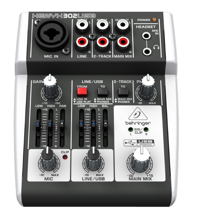 Фото Микшерный пульт Behringer Xenyx 302 USB