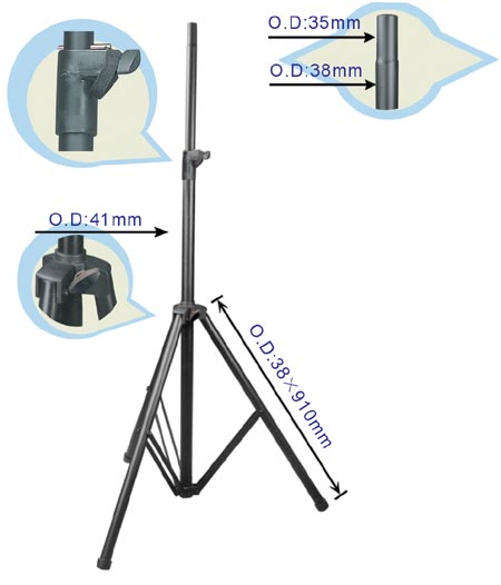 Фото Soundking DB005W стойка для акустической системы, 2,2 м. 60 кг. алюминевая