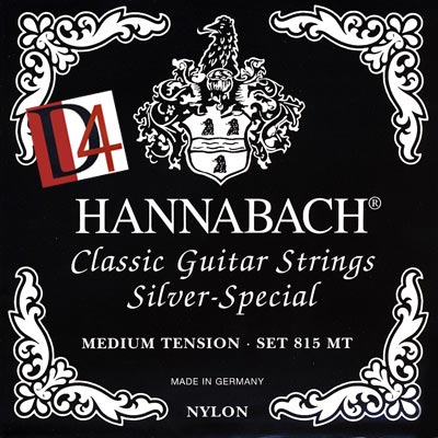 Фото Комплект струн для классической гитары Hannabach 815MTDURABLE Black SILVER SPECIAL