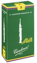 Фото Vandoren SR303  трости для сопрано-саксофона, JAVA, №3, (упаковка 10 шт. )